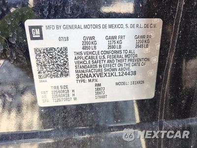 Zdjęcie 12 z 12 samochodu: 2019 CHEVROLET EQUINOX LT VIN:3GNAXVEX1KL124438 - miniatura