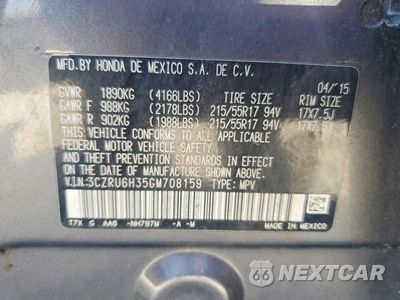 Zdjęcie 13 z 13 samochodu: 2016 HONDA HR-V LX VIN:3CZRU6H35GM708159 - miniatura