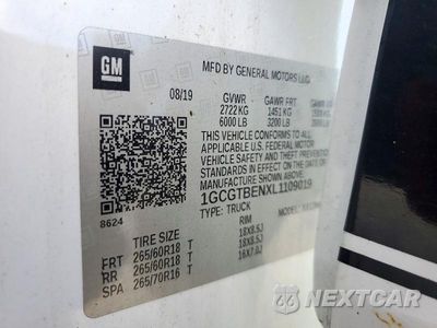 Zdjęcie 12 z 12 samochodu: 2020 CHEVROLET COLORADO VIN:1GCGTBENXL1109019 - miniatura