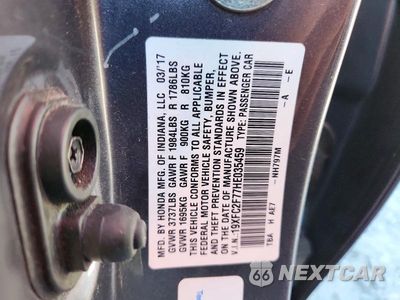 Zdjęcie 12 z 12 samochodu: 2017 HONDA CIVIC EX VIN:19XFC2F77HE035459 - miniatura