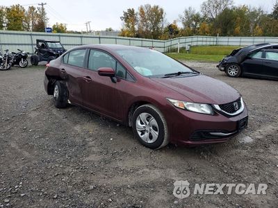 Czwarte zdjęcie samochodu z boku: 2015 HONDA CIVIC LX VIN:19XFB2F56FE078625 - miniatura