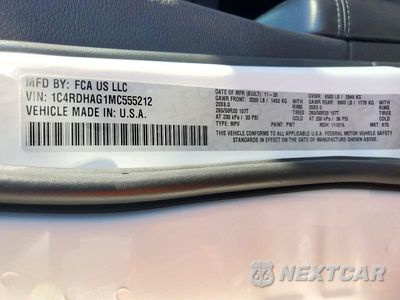 Zdjęcie 13 z 13 samochodu: 2021 DODGE DURANGO SXT VIN:1C4RDHAG1MC555212 - miniatura