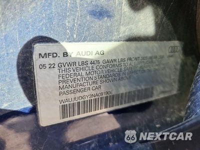Zdjęcie 12 z 12 samochodu: 2022 AUDI A3 PRESTIGE VIN:WAUJUDGY3NA091906 - miniatura