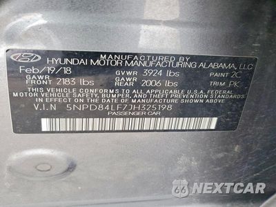 Zdjęcie 12 z 12 samochodu: 2018 HYUNDAI ELANTRA VALUE EDITION VIN:5NPD84LF7JH325198 - miniatura