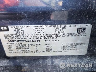Zdjęcie 13 z 13 samochodu: 2018 CHEVROLET TRAX PREMIER VIN:3GNCJRSB0JL243820 - miniatura