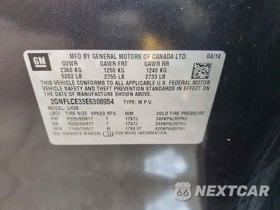 Zdjęcie 14 z 14 samochodu: 2014 CHEVROLET EQUINOX LT VIN:2GNFLCE33E6308954 - miniatura