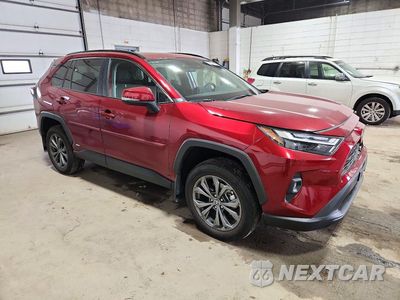 Czwarte zdjęcie samochodu z boku: 2022 TOYOTA RAV4 XLE PREMIUM VIN:4T3B6RFV9NU093716 - miniatura