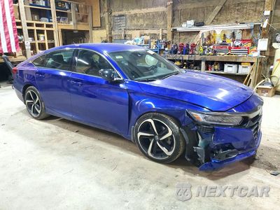 Czwarte zdjęcie samochodu z boku: 2022 HONDA ACCORD SPORT VIN:1HGCV1F37NA102453 - miniatura