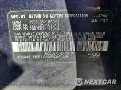 Zdjęcie 12 z 12 samochodu: 2013 MITSUBISHI LANCER ES/ES SPORT VIN:JA32U2FU9DU001616 - miniatura