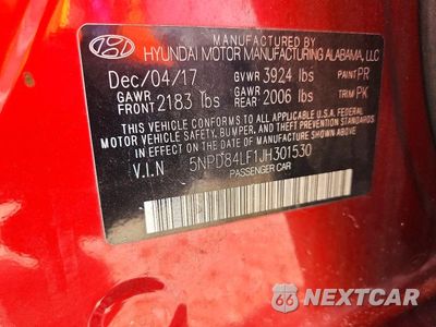 Zdjęcie 13 z 13 samochodu: 2018 HYUNDAI ELANTRA SEL VIN:5NPD84LF1JH301530 - miniatura