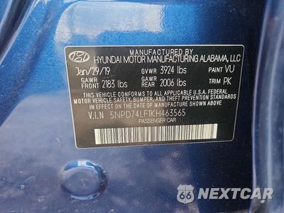 Zdjęcie 12 z 12 samochodu: 2019 HYUNDAI ELANTRA SE VIN:5NPD74LF1KH463565 - miniatura