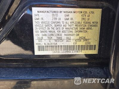 Zdjęcie 12 z 12 samochodu: 2006 NISSAN ALTIMA 3.5 SE VIN:1N4BL11D96C119816 - miniatura