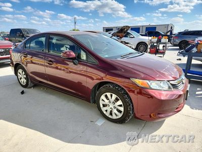 Czwarte zdjęcie samochodu z boku: 2012 HONDA CIVIC LX VIN:JHMFB2F51CS001443 - miniatura