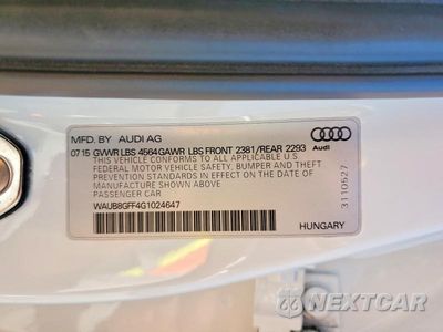 Zdjęcie 13 z 13 samochodu: 2016 AUDI A3 PREMIUM VIN:WAUB8GFF4G1024647 - miniatura
