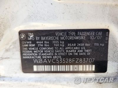 Zdjęcie 12 z 12 samochodu: 2008 BMW 328 I SULEV VIN:WBAVC53528FZ83707 - miniatura