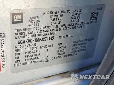 Zdjęcie 13 z 13 samochodu: 2015 BUICK ENCLAVE VIN:5GAKVCKD8FJ271145 - miniatura