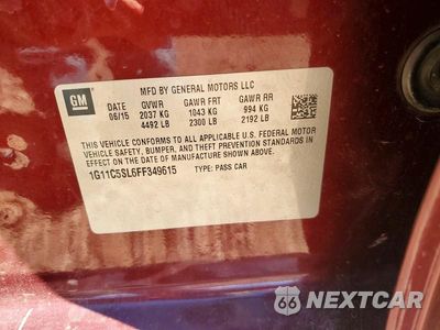 Zdjęcie 13 z 13 samochodu: 2015 CHEVROLET MALIBU 1LT VIN:1G11C5SL6FF349615 - miniatura