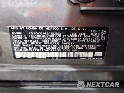 Zdjęcie 14 z 14 samochodu: 2025 HONDA HR-V LX VIN:3CZRZ2H31SM747432 - miniatura