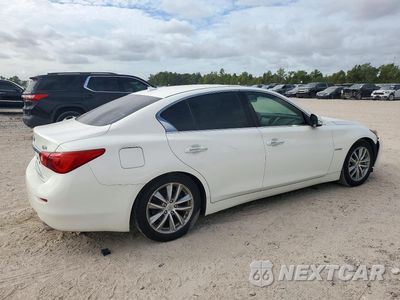 Trzecie zdjęcie samochodu z tyłu: 2014 INFINITI Q50 HYBRID PREMIUM VIN:JN1AV7AP8EM690691 - miniatura
