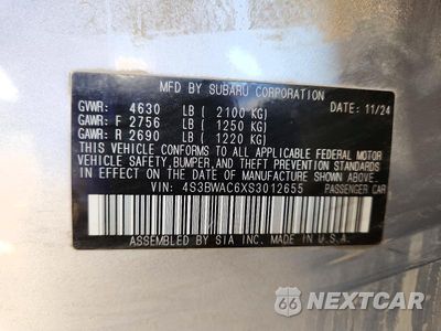 Zdjęcie 12 z 12 samochodu: 2025 SUBARU LEGACY PREMIUM VIN:4S3BWAC6XS3012655 - miniatura