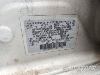 Zdjęcie 12 z 12 samochodu: 2015 NISSAN VERSA 1.6 S VIN:3N1CN7AP4FL875504 - miniatura