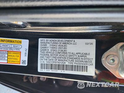 Zdjęcie 12 z 12 samochodu: 2026 HONDA ACCORD TOURING HYBRID VIN:1HGCY2F83TA012528 - miniatura