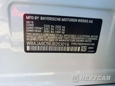 Zdjęcie 12 z 12 samochodu: 2018 BMW 530E VIN:WBAJA9C56JB253016 - miniatura
