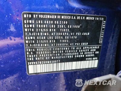 Zdjęcie 12 z 12 samochodu: 2024 VOLKSWAGEN TAOS SE VIN:3VVVX7B25RM028977 - miniatura