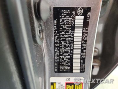 Zdjęcie 12 z 12 samochodu: 2020 TOYOTA CAMRY SE VIN:4T1M11AK8LU869720 - miniatura