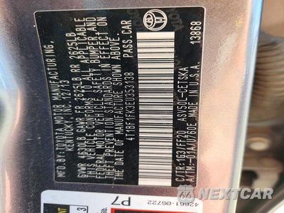 Zdjęcie 12 z 12 samochodu: 2014 TOYOTA CAMRY SE VIN:4T1BF1FK3EU353138 - miniatura