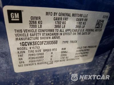 Zdjęcie 12 z 12 samochodu: 2015 CHEVROLET SILVERADO K1500 LTZ VIN:1GCVKSEC0FZ383568 - miniatura