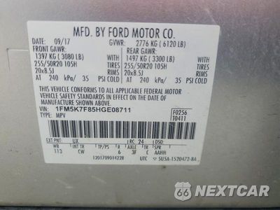 Zdjęcie 12 z 12 samochodu: 2017 FORD EXPLORER VIN:1FM5K7F85HGE08711 - miniatura