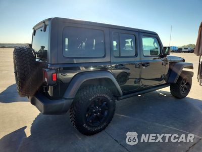 Trzecie zdjęcie samochodu z tyłu: 2021 JEEP WRANGLER UNLIMITED SPORT VIN:1C4HJXDN0MW816336 - miniatura