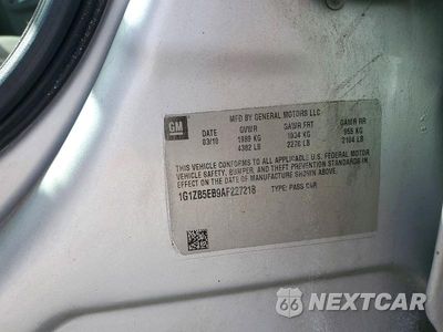 Zdjęcie 12 z 12 samochodu: 2010 CHEVROLET MALIBU LS VIN:1G1ZB5EB9AF227218 - miniatura
