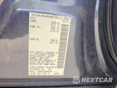 Zdjęcie 13 z 13 samochodu: 2013 NISSAN ALTIMA 2.5 VIN:1N4AL3AP9DC154645 - miniatura