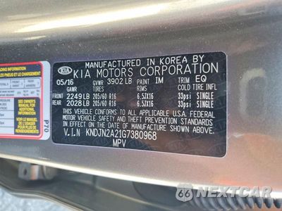 Zdjęcie 12 z 12 samochodu: 2016 KIA SOUL BASE VIN:KNDJN2A21G7380968 - miniatura