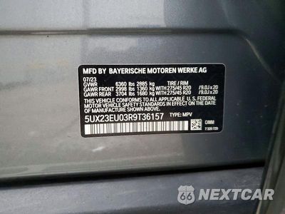 Zdjęcie 12 z 12 samochodu: 2024 BMW X5 XDRIVE40I VIN:5UX23EU03R9T36157 - miniatura