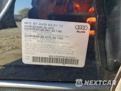 Zdjęcie 14 z 14 samochodu: 2012 AUDI Q5 PREMIUM PLUS VIN:WA1LFAFP9CA076251 - miniatura