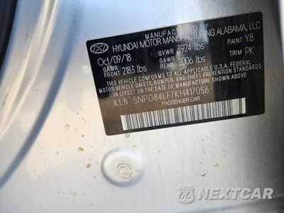 Zdjęcie 12 z 12 samochodu: 2019 HYUNDAI ELANTRA SEL VIN:5NPD84LF7KH417056 - miniatura