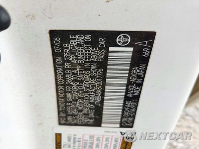 Zdjęcie 12 z 12 samochodu: 2007 TOYOTA CAMRY HYBRID VIN:JTNBB46K873017796 - miniatura