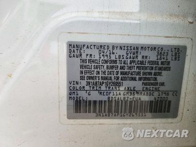 Zdjęcie 12 z 12 samochodu: 2016 NISSAN SENTRA S VIN:3N1AB7AP1GY269551 - miniatura