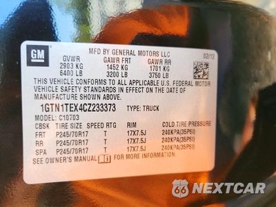Zdjęcie 12 z 12 samochodu: 2012 GMC SIERRA C1500 VIN:1GTN1TEX4CZ233373 - miniatura