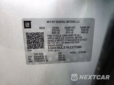 Zdjęcie 13 z 13 samochodu: 2019 GMC ACADIA SLT-1 VIN:1GKKNULS7KZ277584 - miniatura