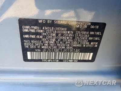 Zdjęcie 13 z 13 samochodu: 2018 SUBARU CROSSTREK LIMITED VIN:JF2GTAMC1J8336146 - miniatura