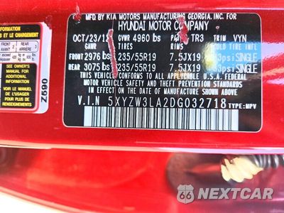 Zdjęcie 13 z 13 samochodu: 2013 HYUNDAI SANTA FE SPORT 2.0T VIN:5XYZW3LA2DG032718 - miniatura