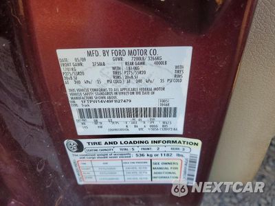 Zdjęcie 12 z 12 samochodu: 2009 FORD F150 SUPERCREW VIN:1FTPW14V49FB27479 - miniatura
