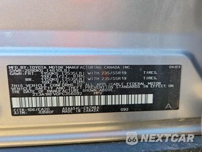 Zdjęcie 13 z 13 samochodu: 2023 TOYOTA RAV4 XLE PREMIUM VIN:2T3A1RFV0PC356092 - miniatura