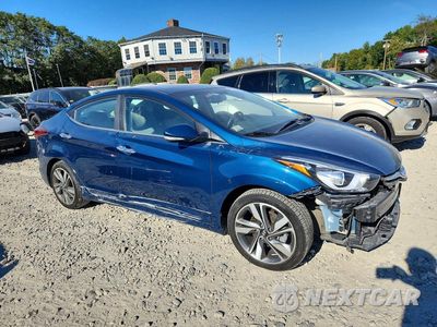 Czwarte zdjęcie samochodu z boku: 2015 HYUNDAI ELANTRA LIMITED VIN:KMHDH4AE8FU227610 - miniatura