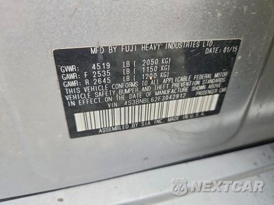 Zdjęcie 12 z 12 samochodu: 2015 SUBARU LEGACY 2.5I LIMITED VIN:4S3BNBL62F3042912 - miniatura