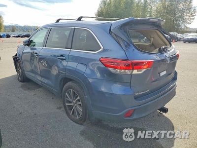 Drugie zdjęcie samochodu z przodu: 2018 TOYOTA HIGHLANDER XLE VIN:5TDJZRFH4JS486032 - miniatura
